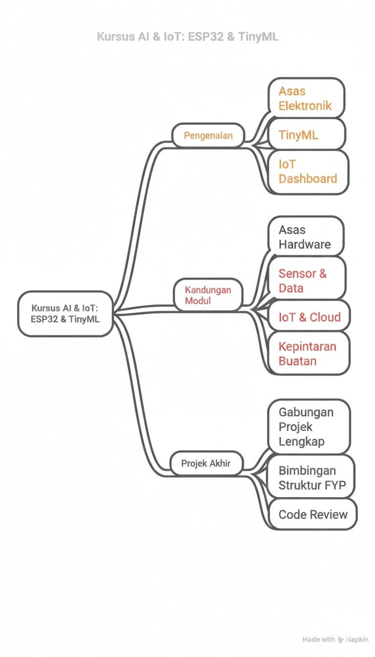 Peta Minda Silibus Kursus AI & IoT