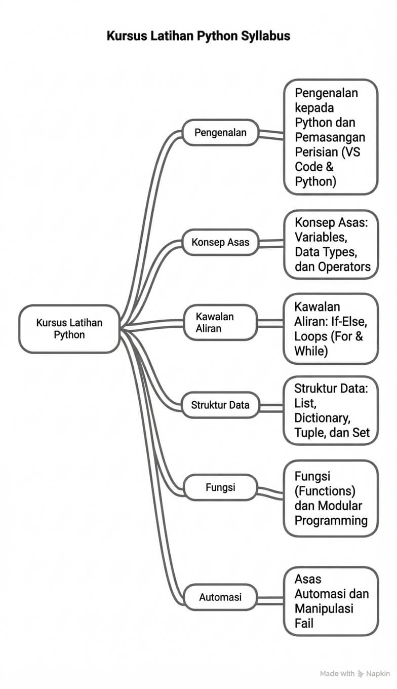 Peta Minda Silibus Kursus Python